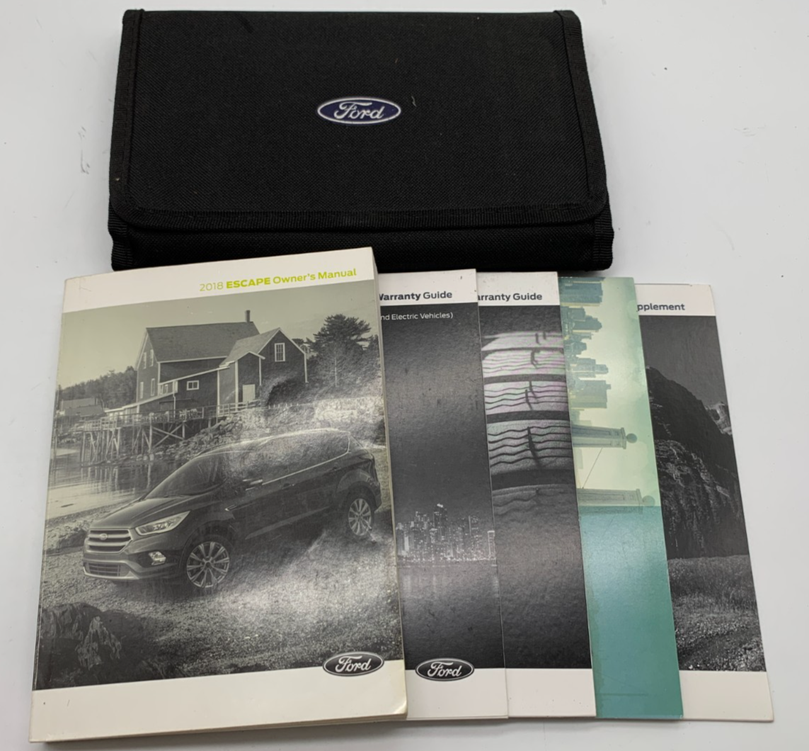 2018 Ford Escape Owners Manual Set with Case OEM C03B62014
