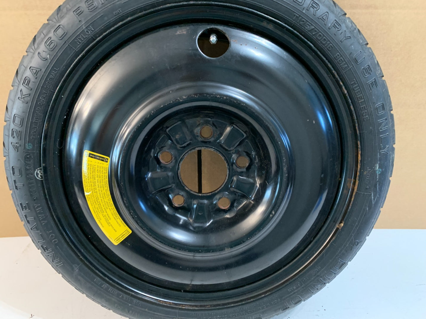 2004-2013 Mazda 3 Mazda3 16" Spare Tire Compact Donut T125/70D16 OEM