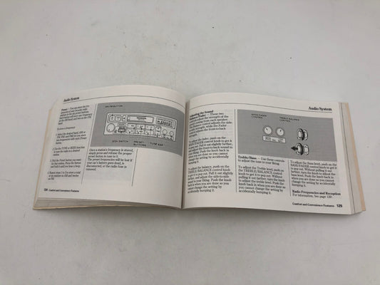 1999 Honda Accord Owners Manual OEM C04B11019