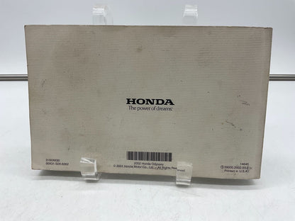 2002 Honda Odyssey Owners Manual OEM C04B41010