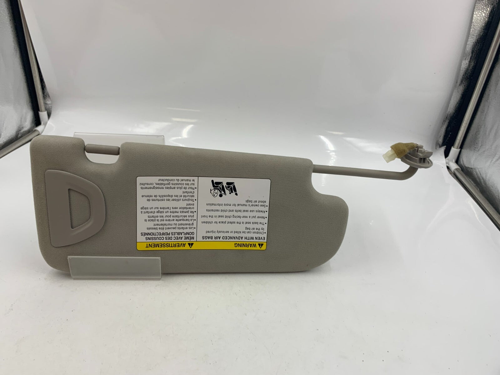 2014-2022 Infiniti Q50 Driver Sun Visor Gray Illuminated OEM C02B09045