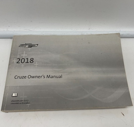 2018 Chevrolet Cruze Owners Manual OEM E03B02031