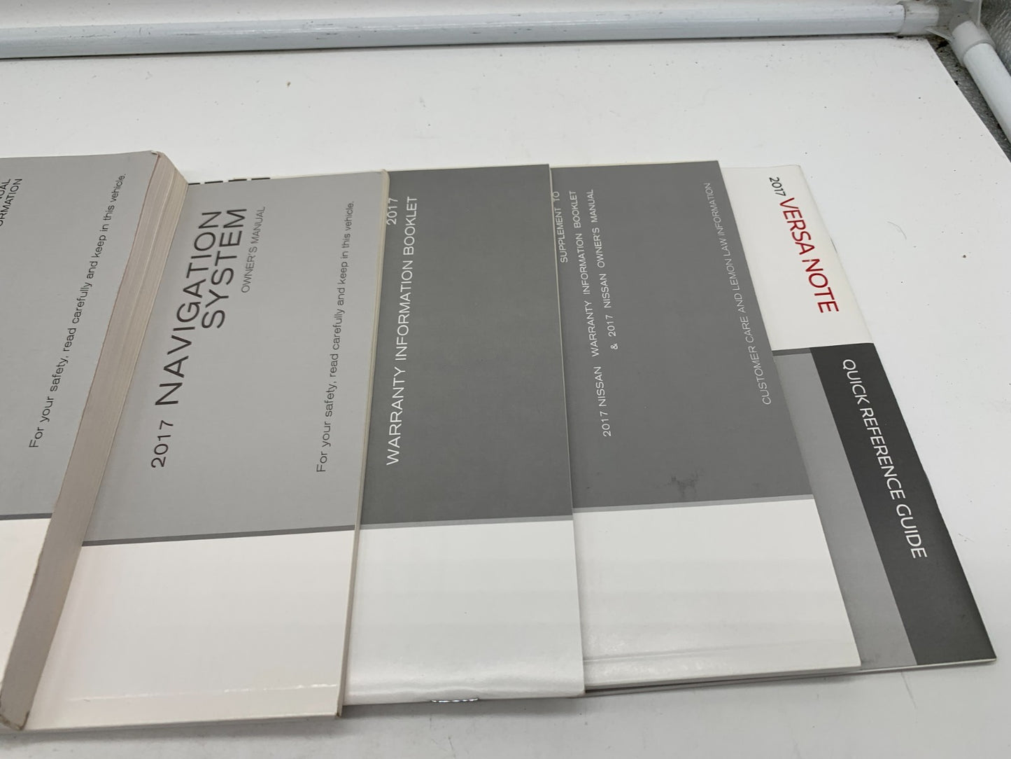 2017 Nissan Versa Note Owners Manual Set with Case OEM