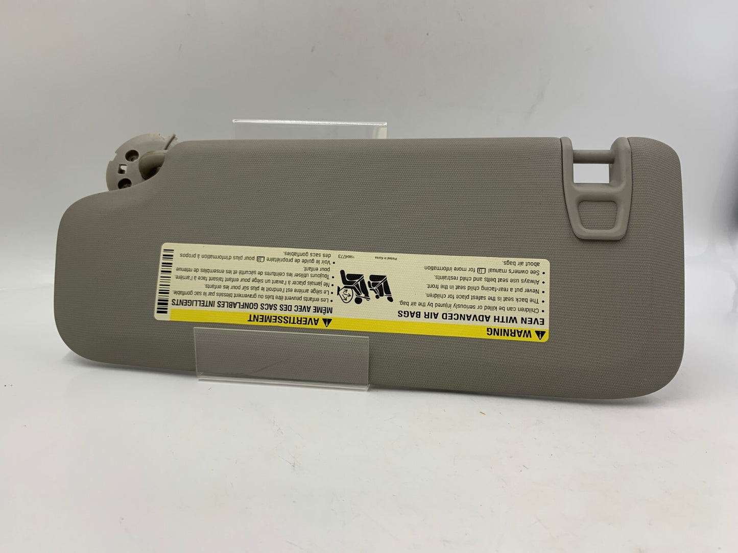 2011-2016 Chevrolet Cruze Passenger Sun Visor Gray OEM A01B08035