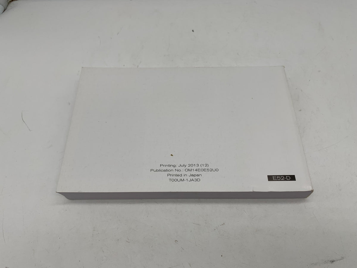 2014 Nissan Quest Owners Manual Set with Case OEM
