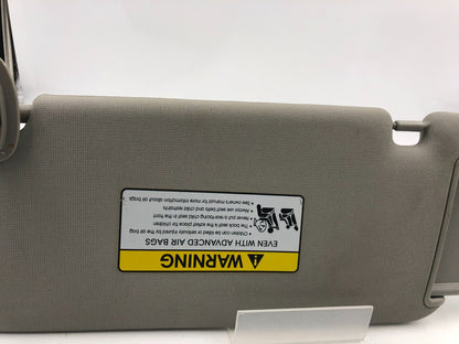 2010-2013 Kia Forte Passenger Sun Visor Gray OEM A04B19068