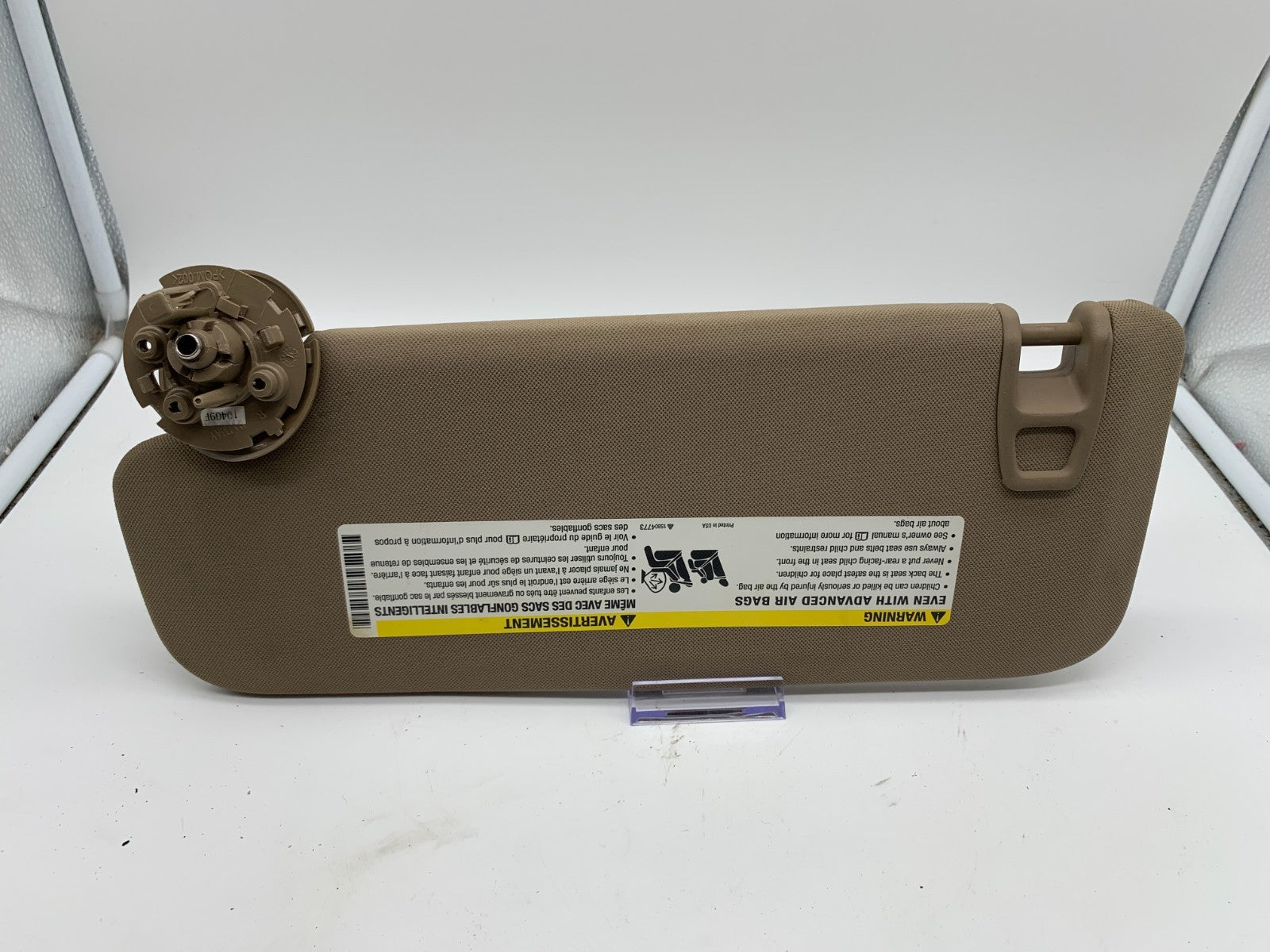 2004-2012 Chevrolet Malibu Passenger Sun Visor Brown OEM B02B27014