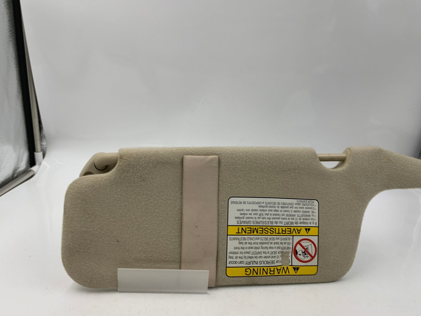 2000-2001 Subaru Legacy Passenger Sun Visor Beige OEM B02B56039