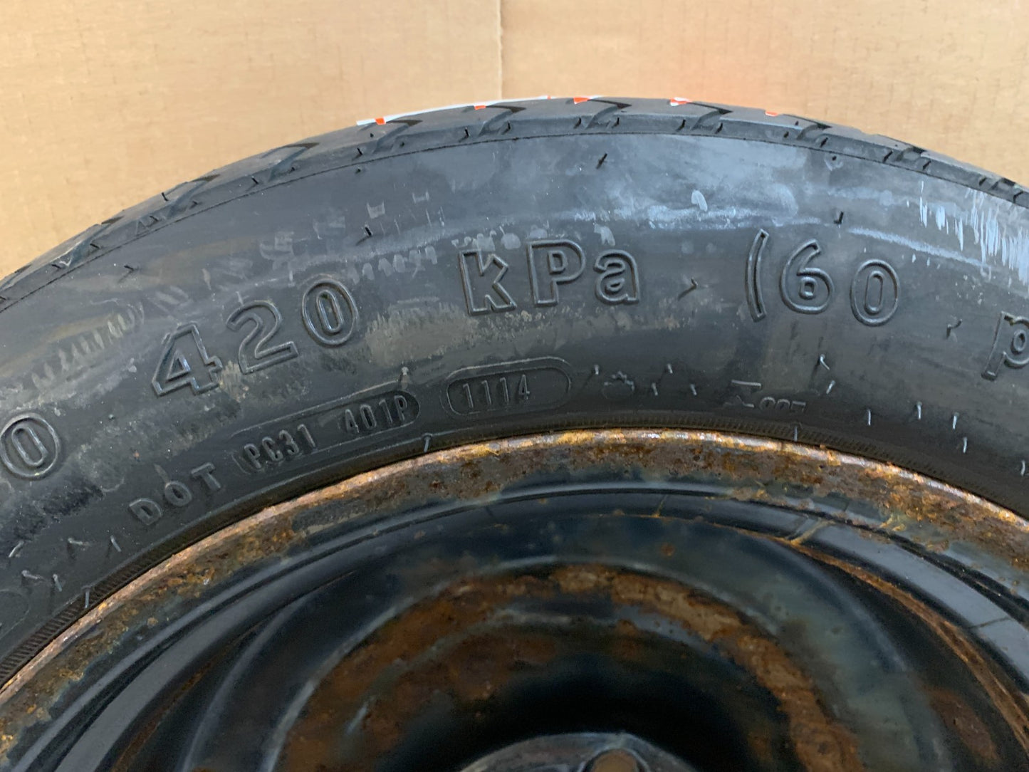 2012-2020 Dodge Grand Caravan 17" Spare Tire Compact Donut T145/80D17