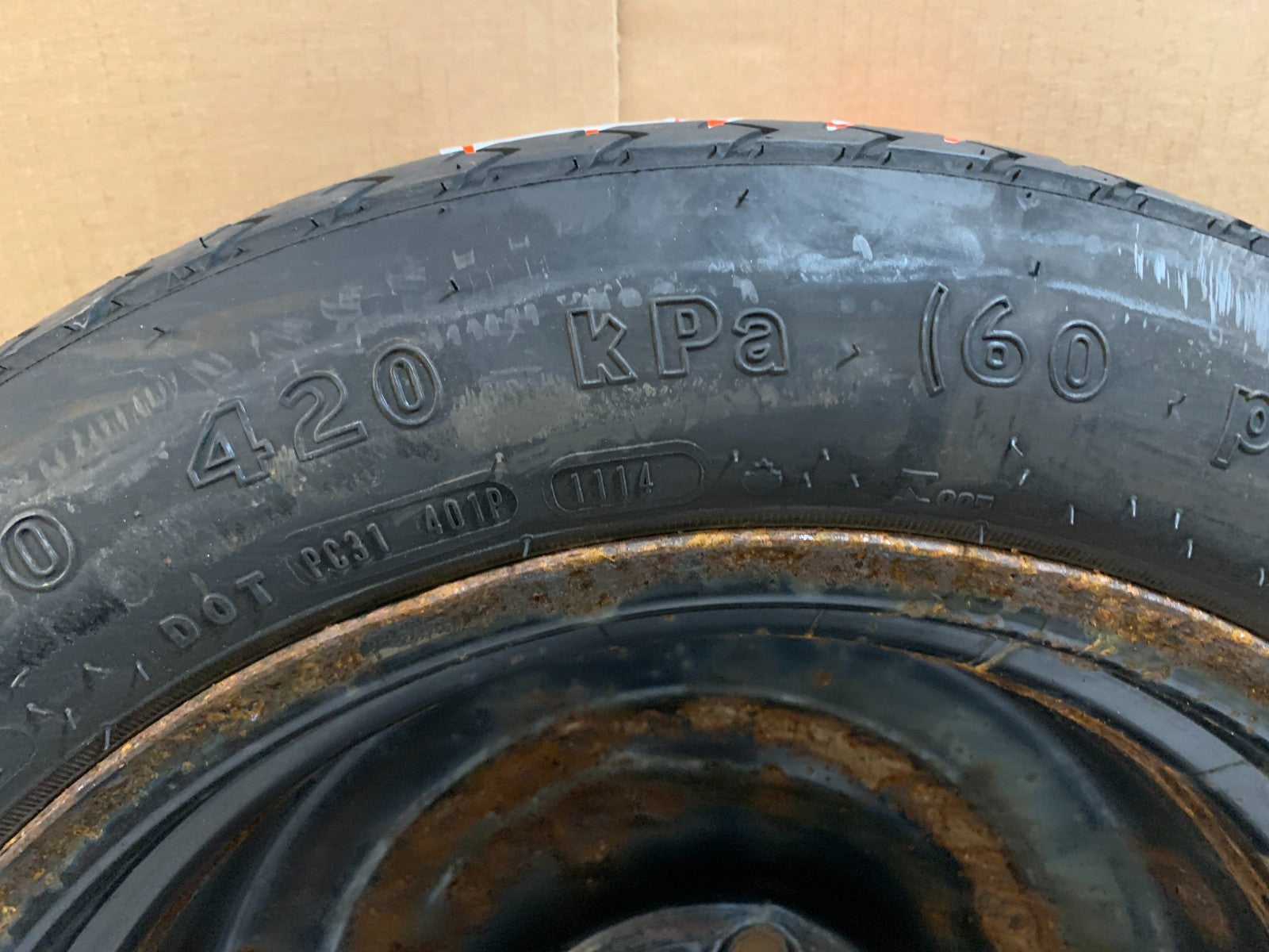 2012-2020 Dodge Grand Caravan 17" Spare Tire Compact Donut T145/80D17