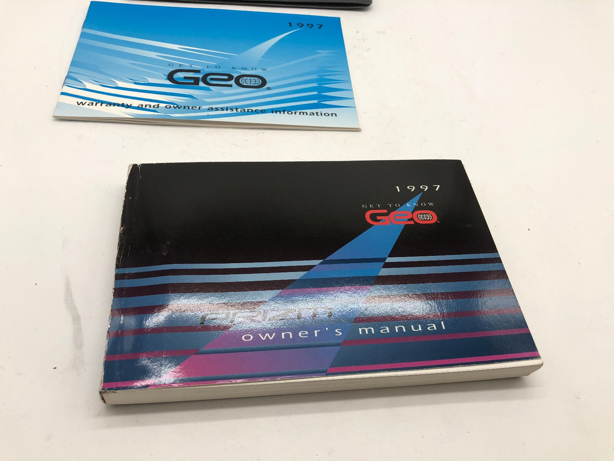 1997 Geo Prizm Owners Manual Set with Case OEM R01B46005