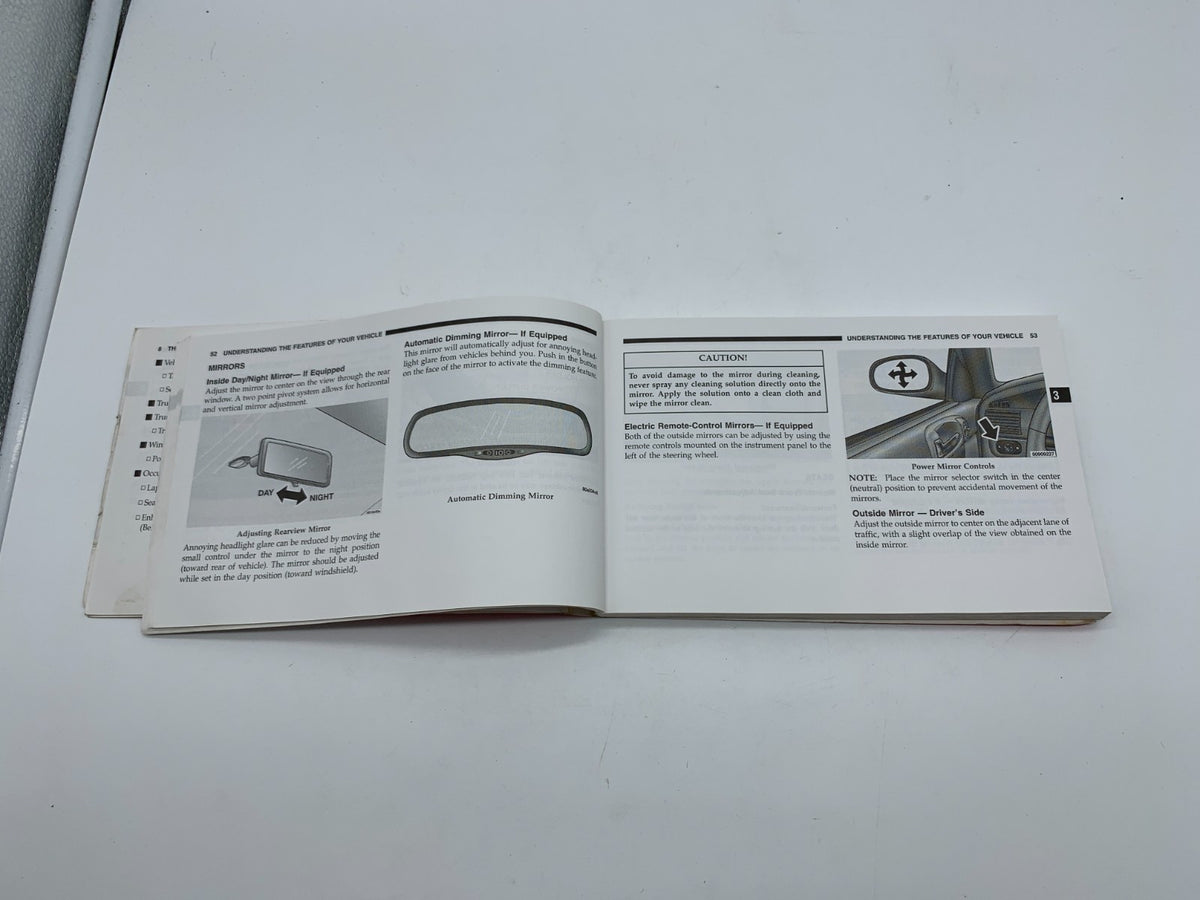 2006 Dodge Stratus Sedan Owners Manual OEM R01B09024