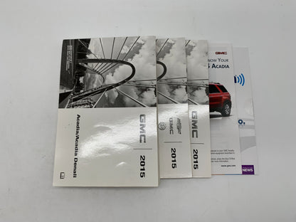 2015 GMC Acadia Denali Owners Manual Set OEM D01B66018