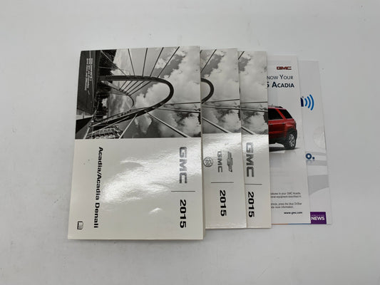 2015 GMC Acadia Denali Owners Manual Set OEM D01B66018