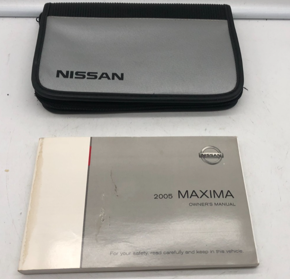 2005 Nissan Maxima Owners Manual with Case OEM A01B02004