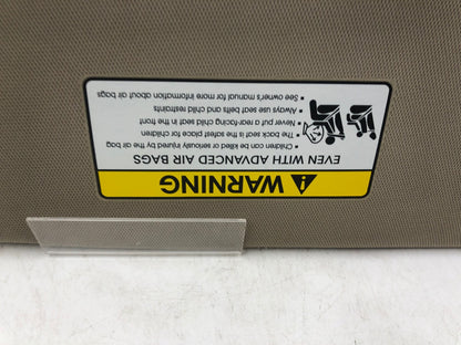 2011-2016 Kia Optima Passenger Sun Visor Gray Illuminated OEM B02B14043