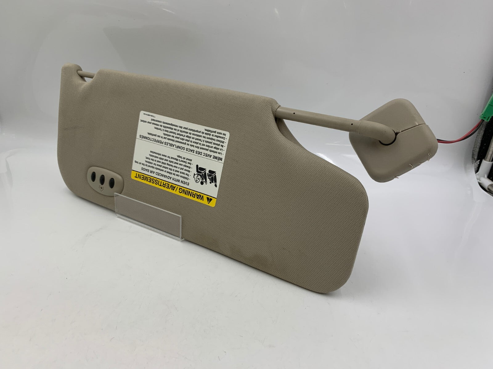 2010-2011 Ford Taurus Driver Sun Visor Sunvisor Gray Illuminated OEM E03B37057