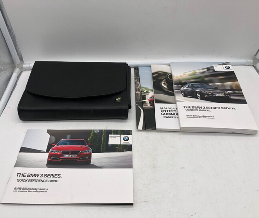 2012 BMW 3 Series Owners Manual Set with Case OEM E02B40066