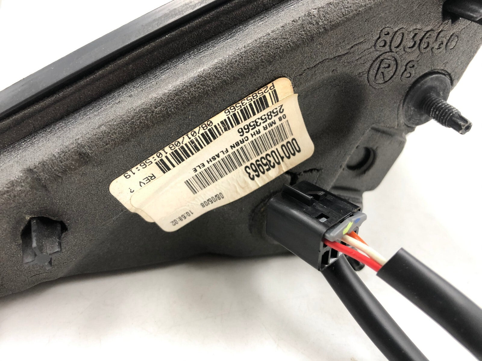 2007-2009 Chevrolet Malibu Passenger Side Power Door Mirror Charcoal D03B01050