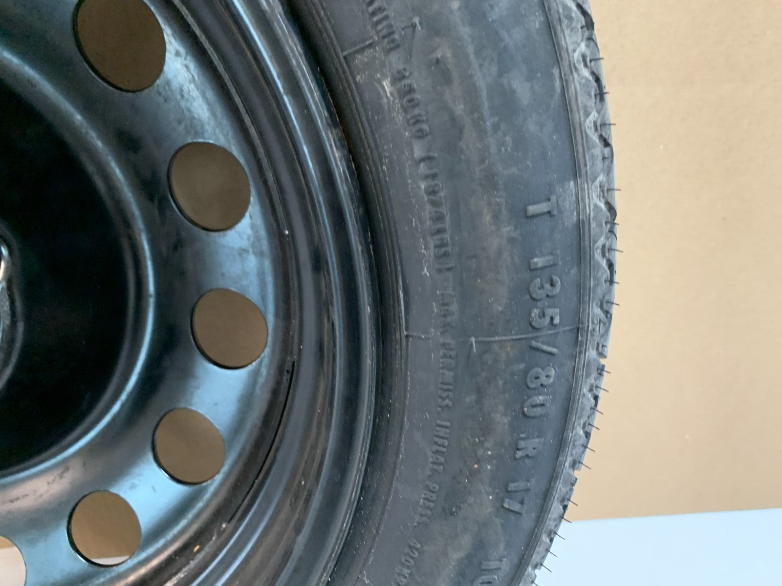 2004-2010 BMW 5 Series E60 17" Spare Tire Compact Donut T135/80R17
