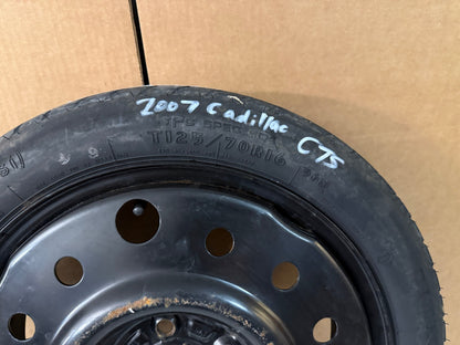 2003-2007 Cadillac CTS Spare Tire 16" Compact Donut with Jack Kit T125/70R16 OEM