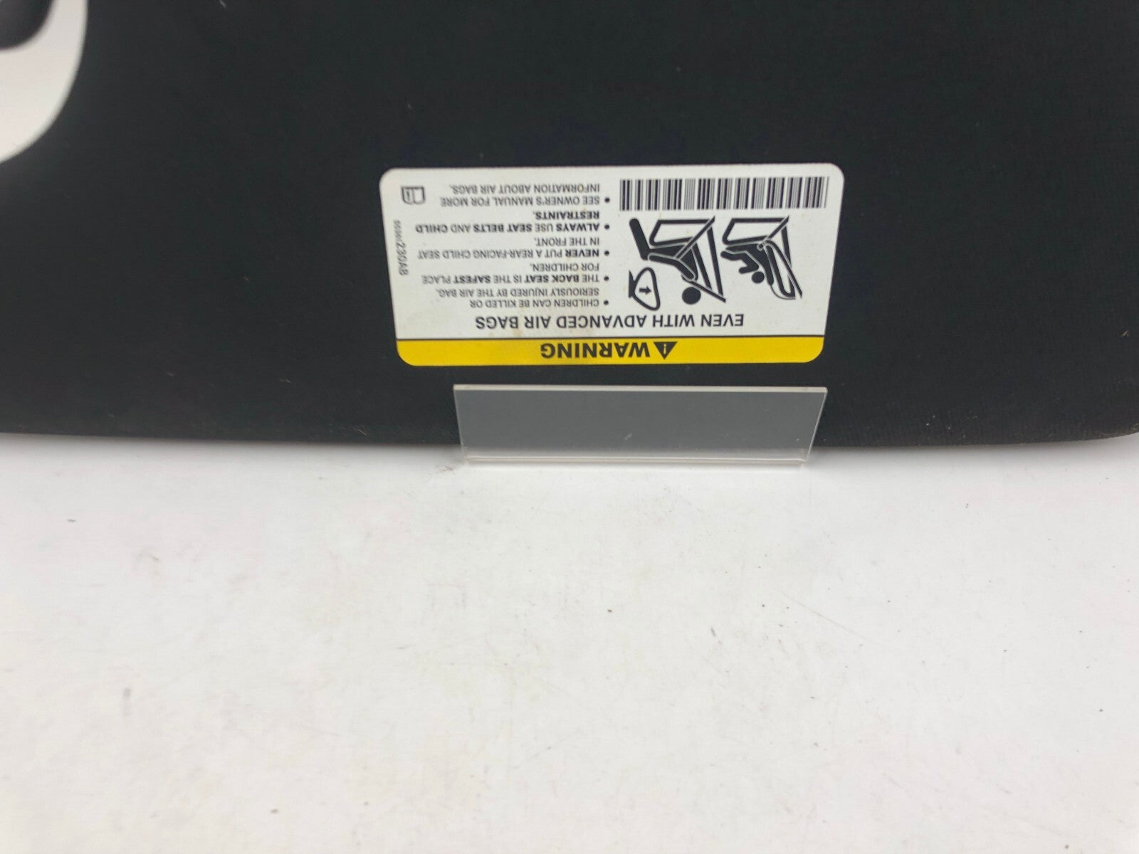 2015-2017 Dodge Challenger Passenger Sun Visor Black Illuminated OEM B03B08030