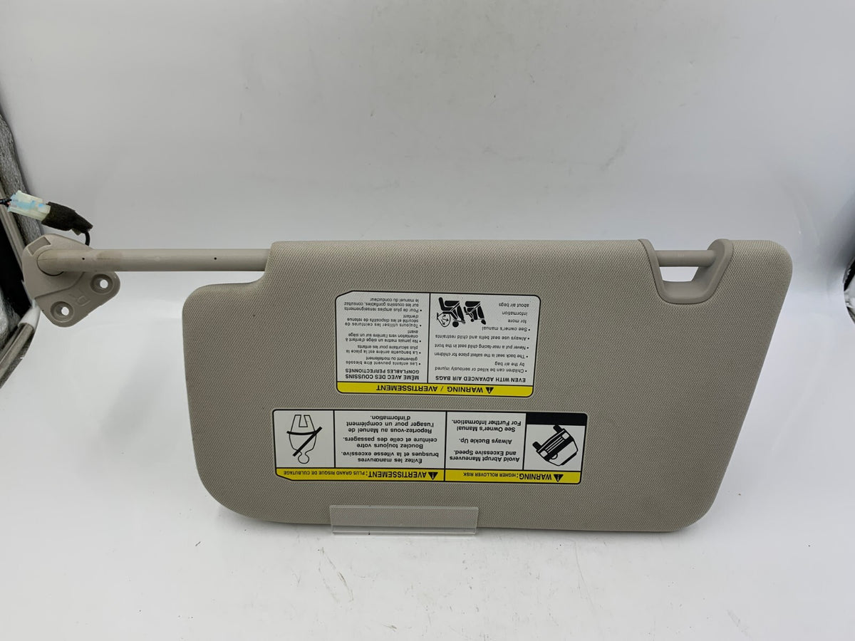 2014-2017 Nissan Rogue Passenger Sun Visor Gray Illuminated OEM A02B01024