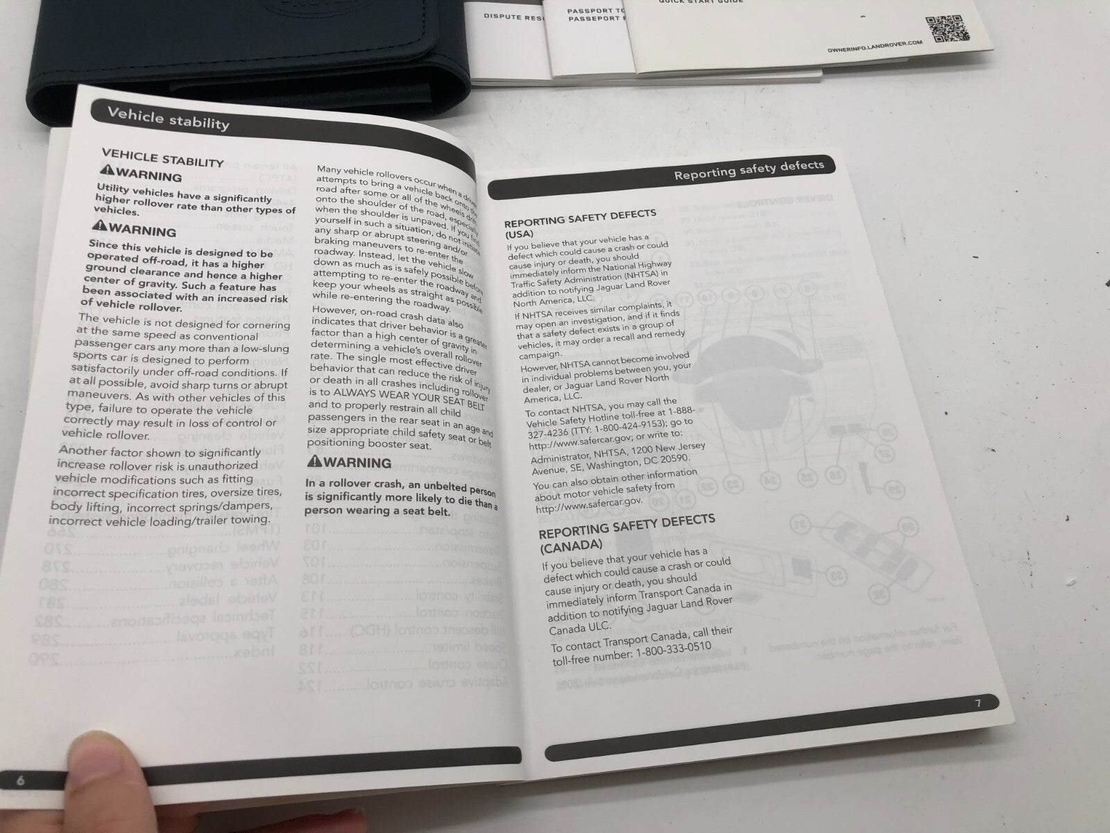 2017 Land Rover Discovery Sport Owners Manual Set with Case OEM A02B21003