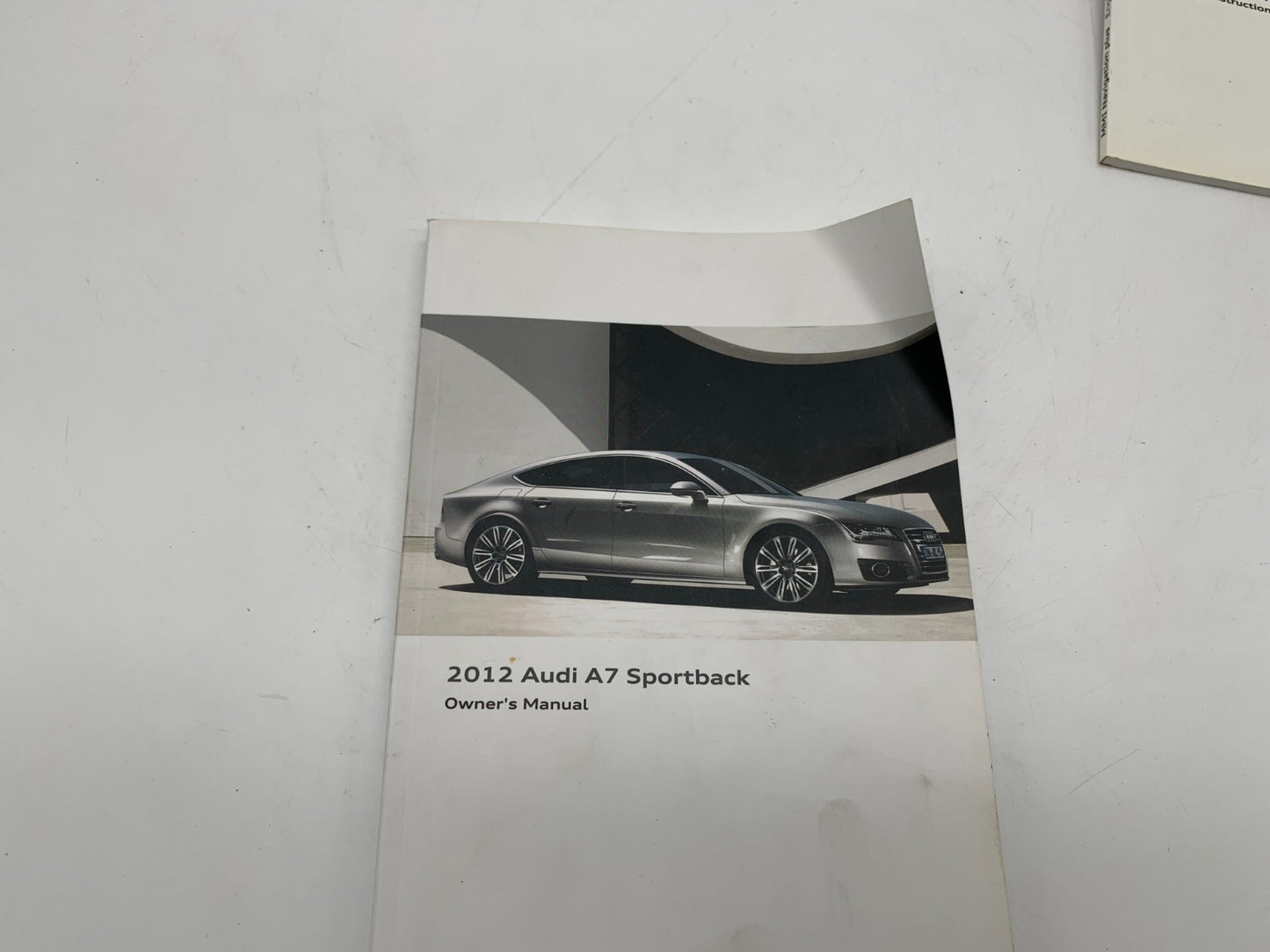 2012 Audi A7 Sportback Owners Manual Set OEM D03B64005
