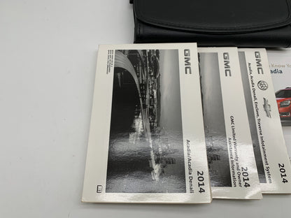 2014 GMC Acadia Denali Owners Manual Set with Case OEM B04B55051