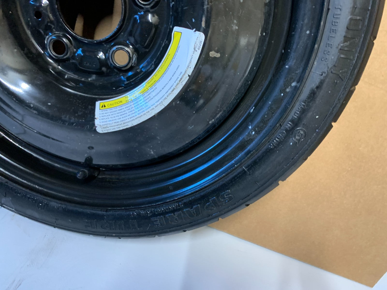 2015-2019 Nissan Sentra 16" Spare Tire Wheel Compact Donut T125/70D16 96M Maxxis