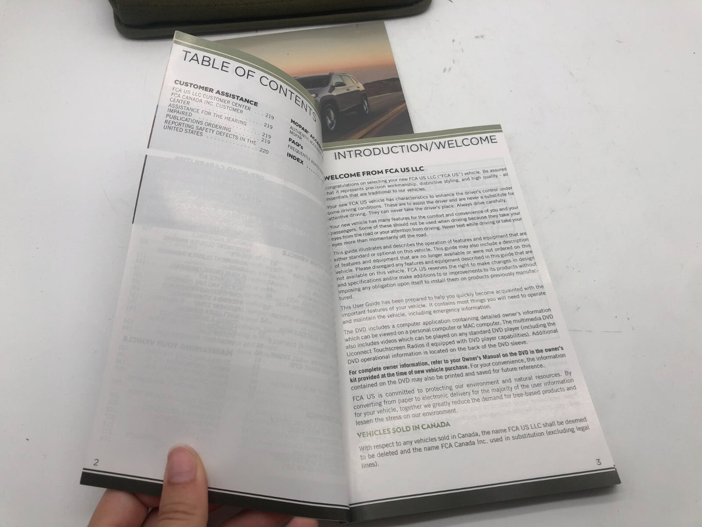 2016 Jeep Cherokee Owners Manual Set with Case OEM A03B35057