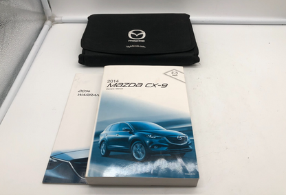 2014 Mazda CX-9 CX9 Owners Manual Set with Case OEM D02B66010
