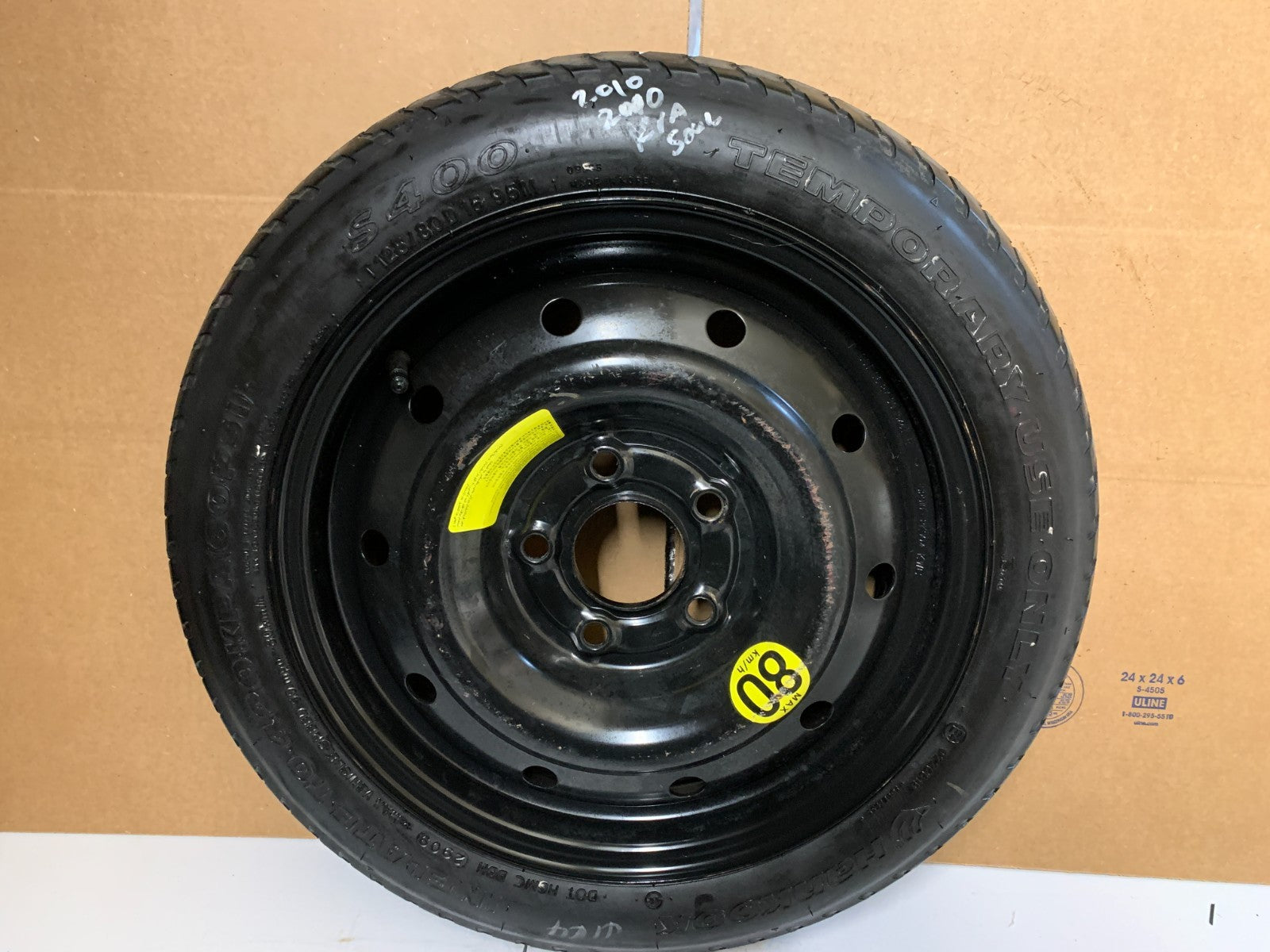 2010-2013 Kia Soul Spare Tire 15" Compact Donut T125/80D15