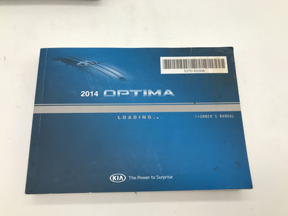 2014 Kia Optima Sedan Owners Manual Set with Case OEM C02B08058