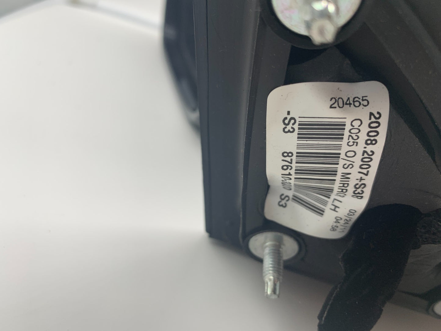 2011-2014 Hyundai Sonata Driver Side View Power Door Mirror Black OEM C04B50029