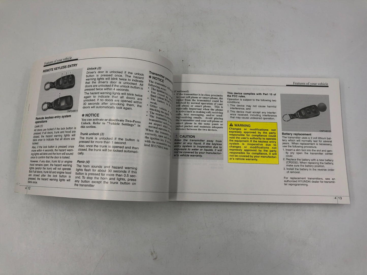2013 Hyundai Sonata Owners Manual OEM E02B10035