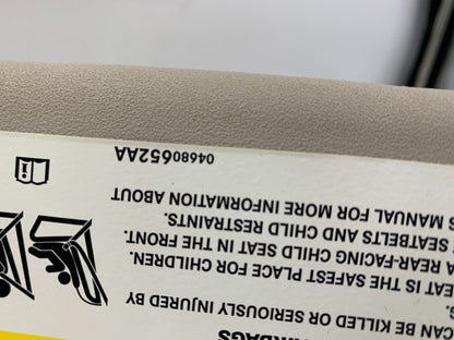 2011-2020 Dodge Journey Passenger Sun Visor Sunvisor Gray Illuminated D01B15021