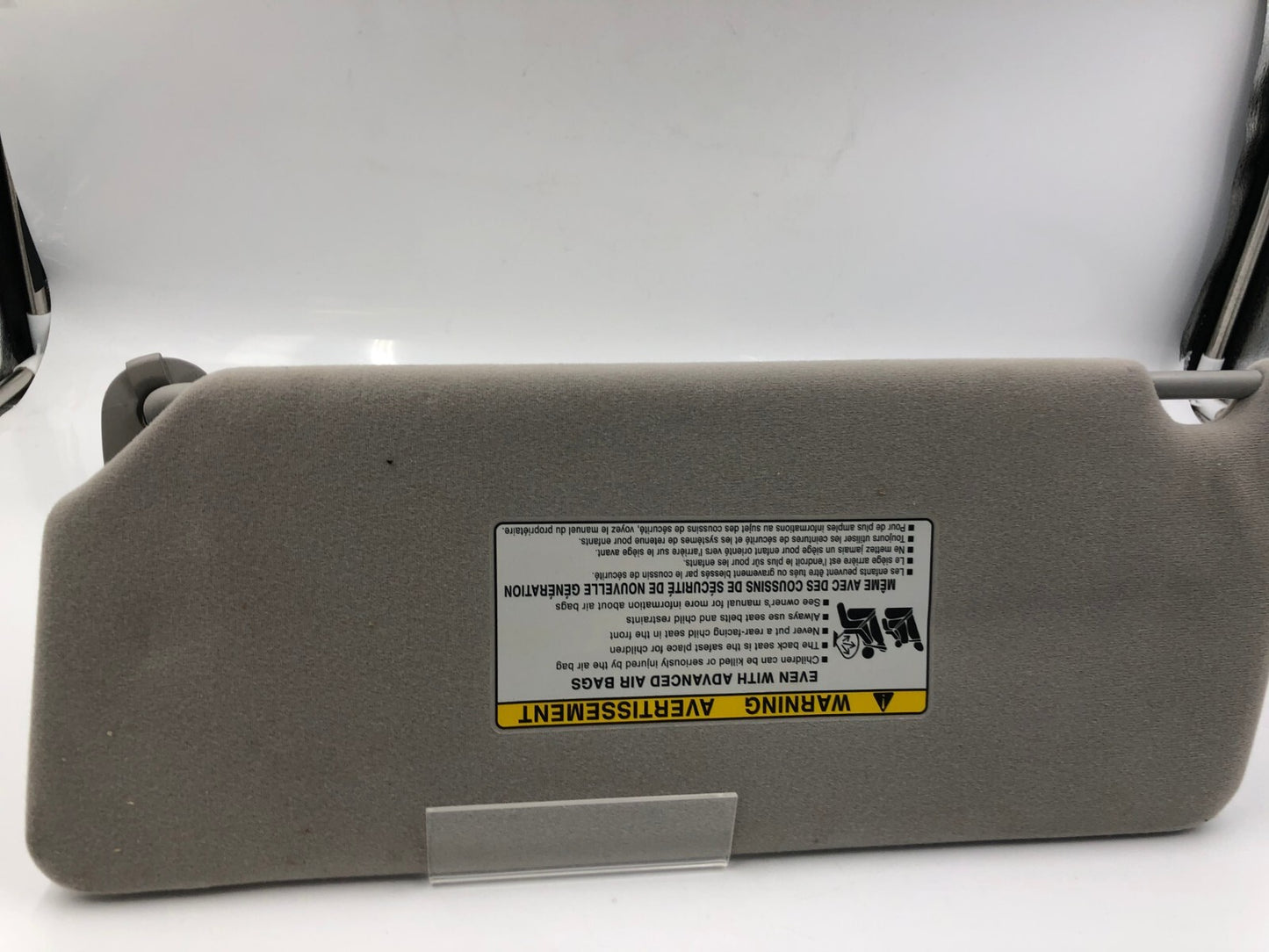 2002-2006 Toyota Camry Passenger Sun Visor Gray OEM C03B07083