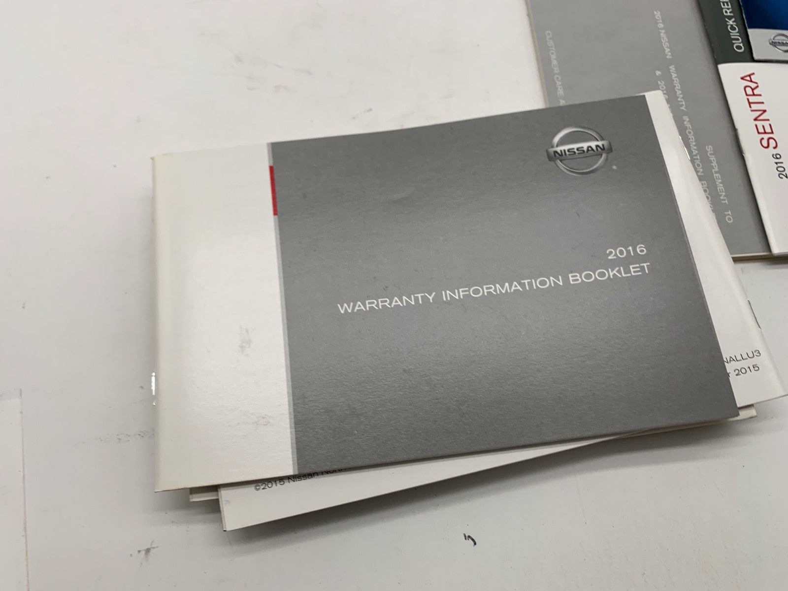 2016 Nissan Sentra Owners Manual Set with Case OEM B04B55052