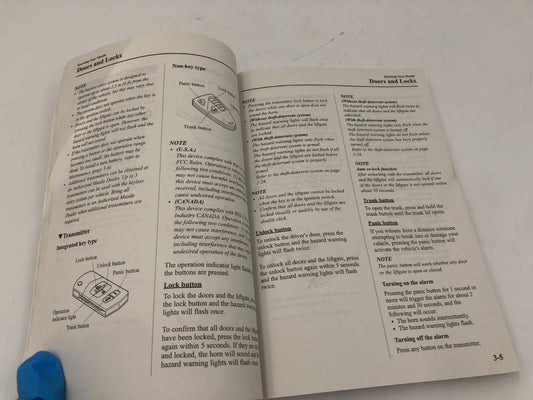 2009 Mazda 3 Owners Manual OEM C01B23028