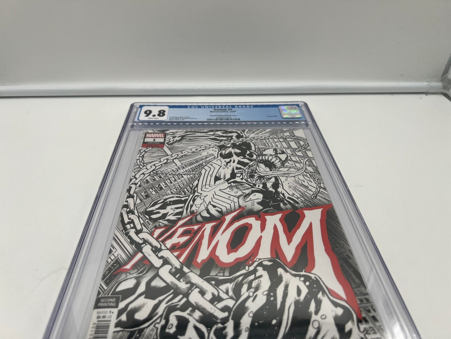 Venom #1 CGC 9.8 Bryan Hitch Second Printing Sketch Variant