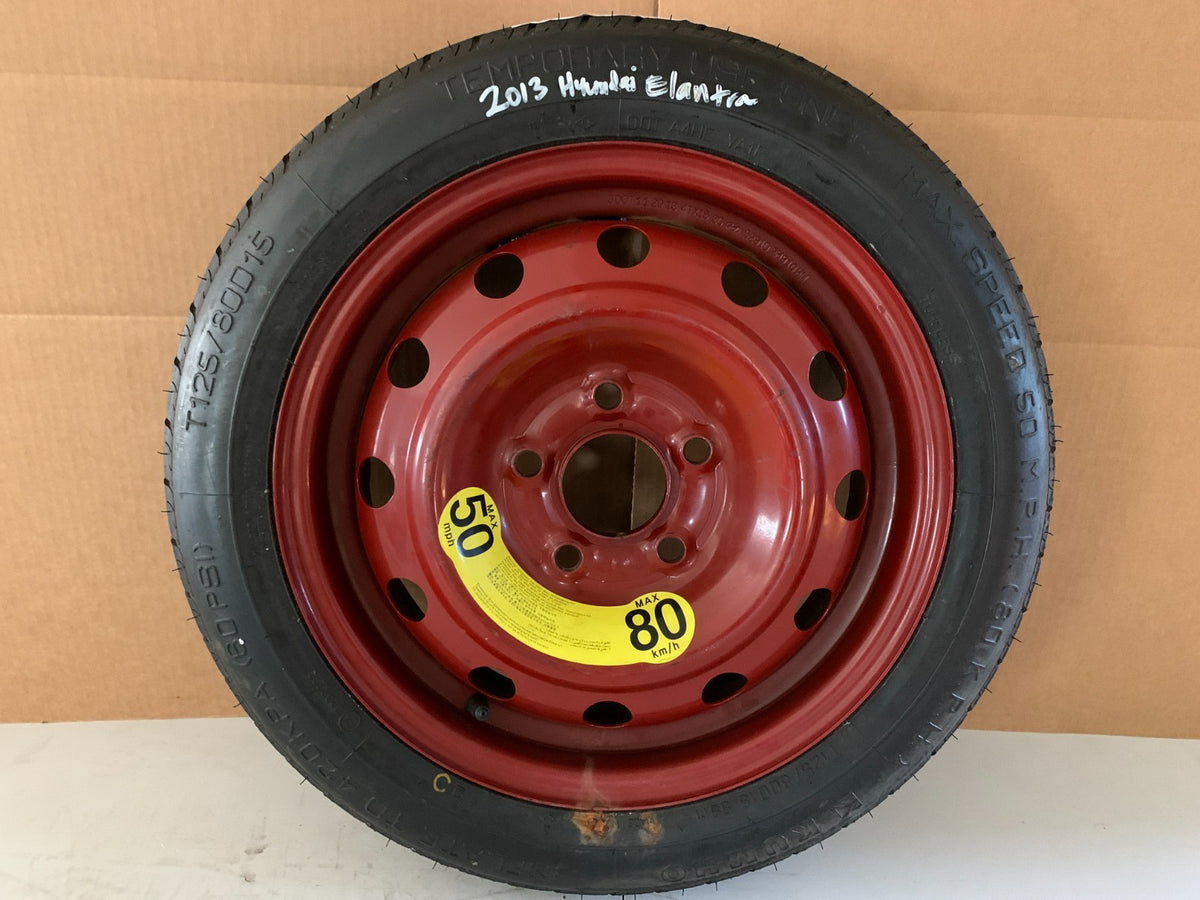 2013-2020 Hyundai Elantra 15" Spare Tire Compact Donut T125/80D15