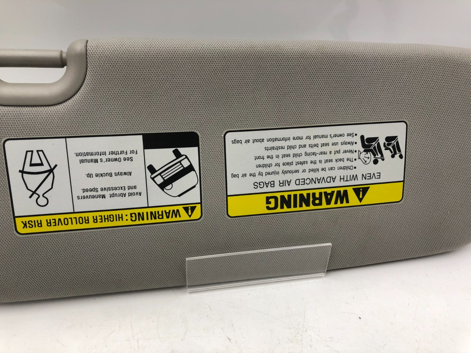 2013-2019 Hyundai Santa Fe Driver Sun Visor Gray Illuminated OEM C04B10011