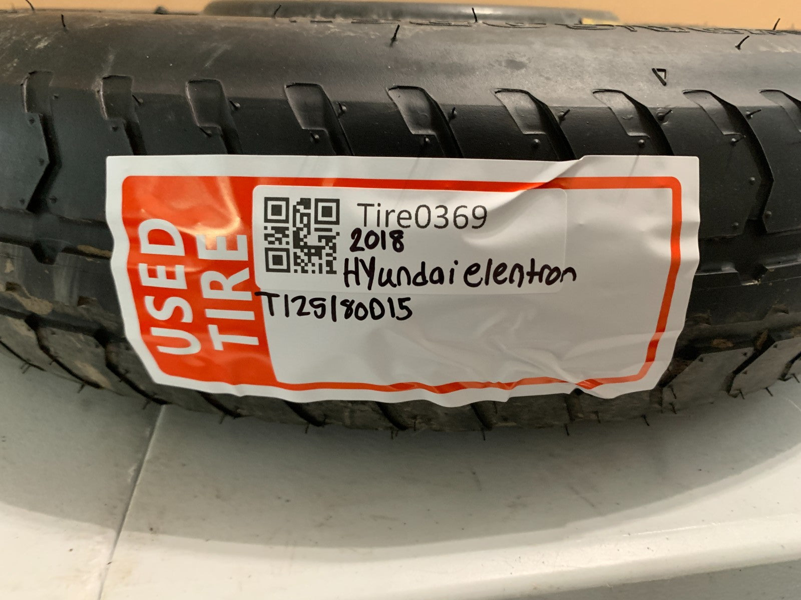 2013-2020 Hyundai Elantra 15" Spare Tire Compact Donut T125/80D15 Emergency
