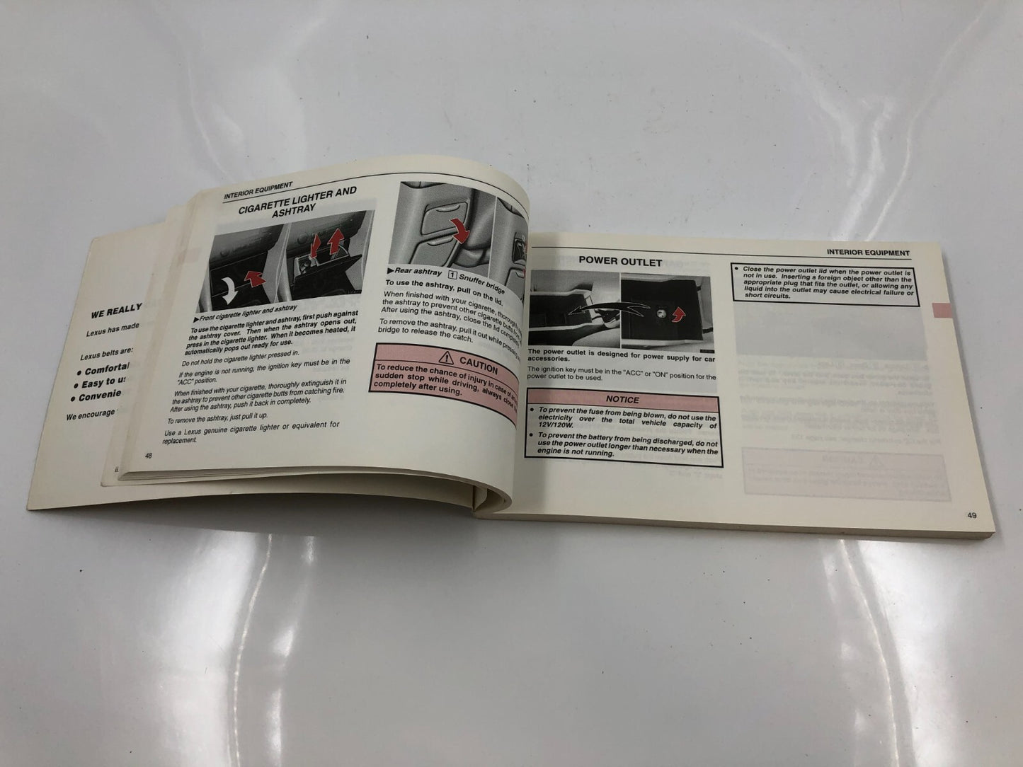 1999 Lexus ES300 ES 300 Owners Manual OEM C03B48011