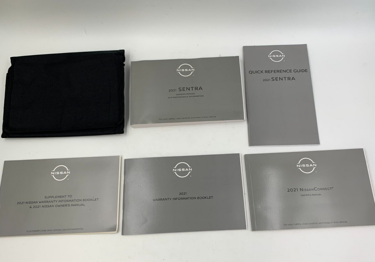 2021 Nissan Sentra Owners Manual Set with Case OEM R01B22003