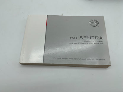 2017 Nissan Sentra Owners Manual Set with Case OEM C03B49015