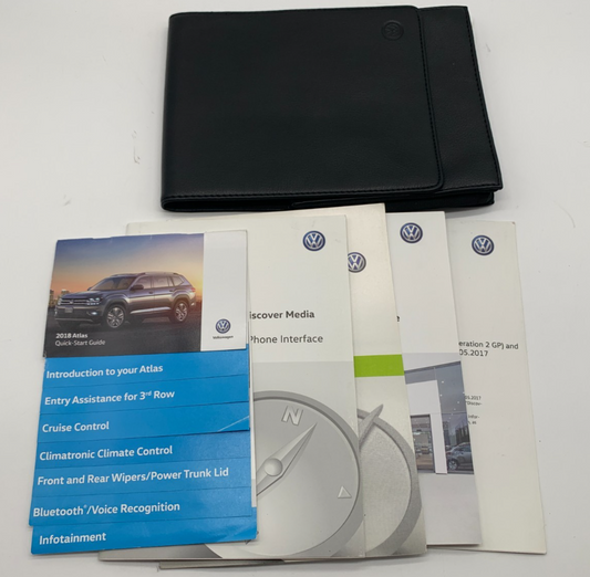 2018 Volkswagen Atlas Owners Manual Set with Case OEM B03B52005