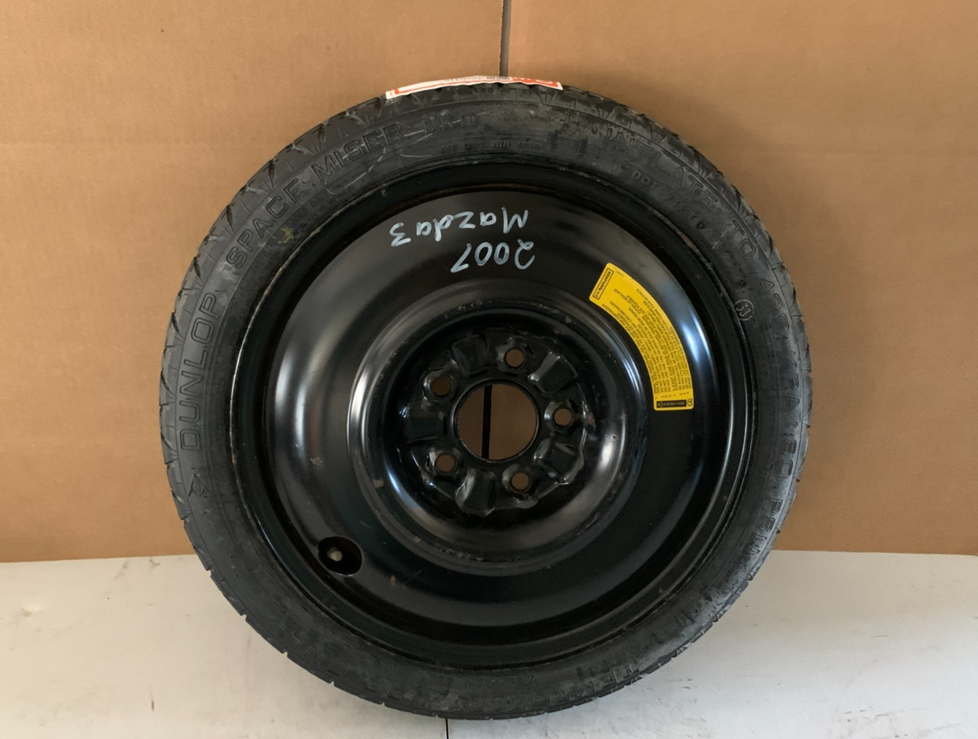 2004-2013 Mazda 3 Mazda3 16" Spare Tire Compact Donut T125/70D16
